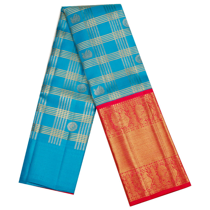 Kuberan Blue Silk Pavada