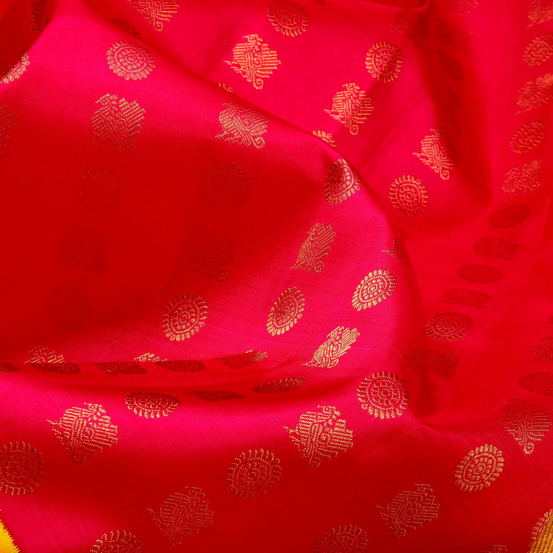 Kuberan Red Silk Pavada