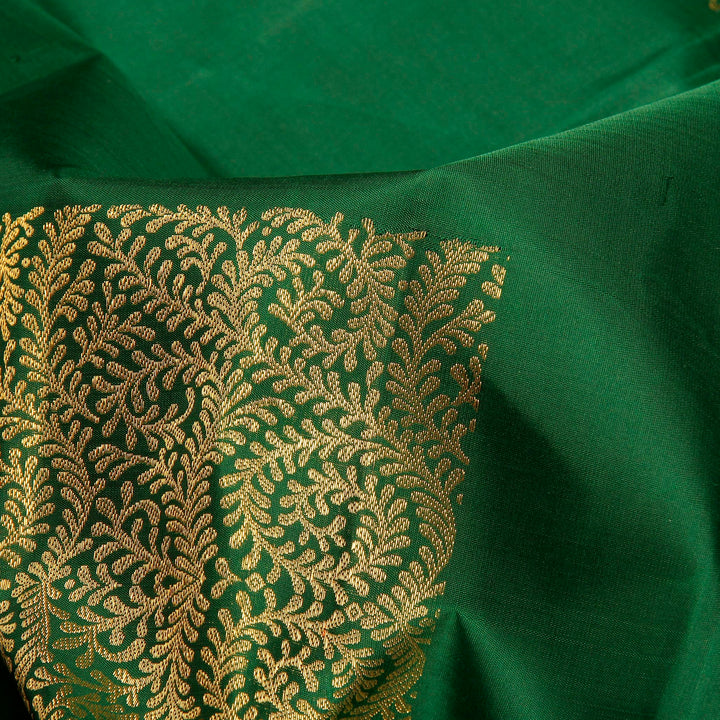 Kuberan Green Pink Kanchivaram Silk Saree