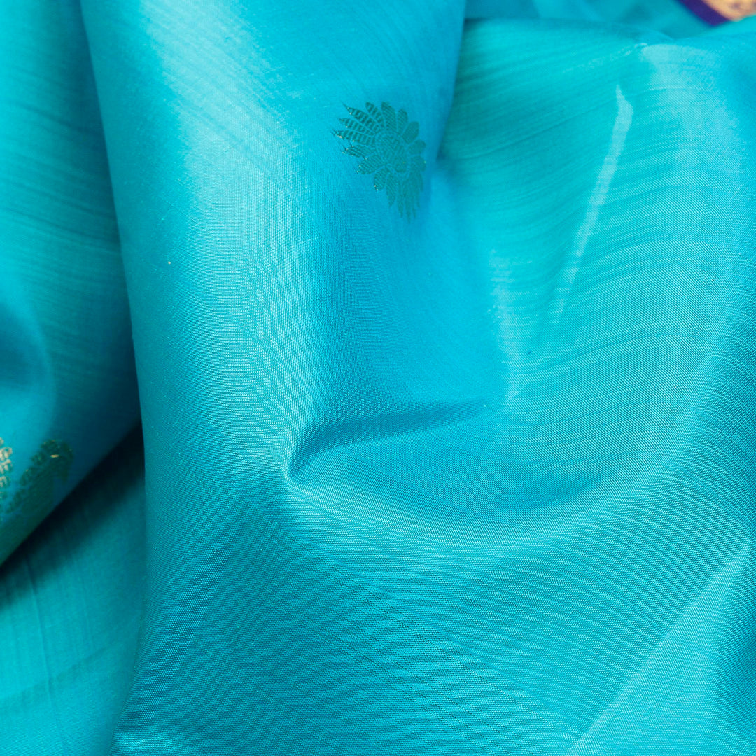 Kuberan Blue Kanchivaram Silk Saree