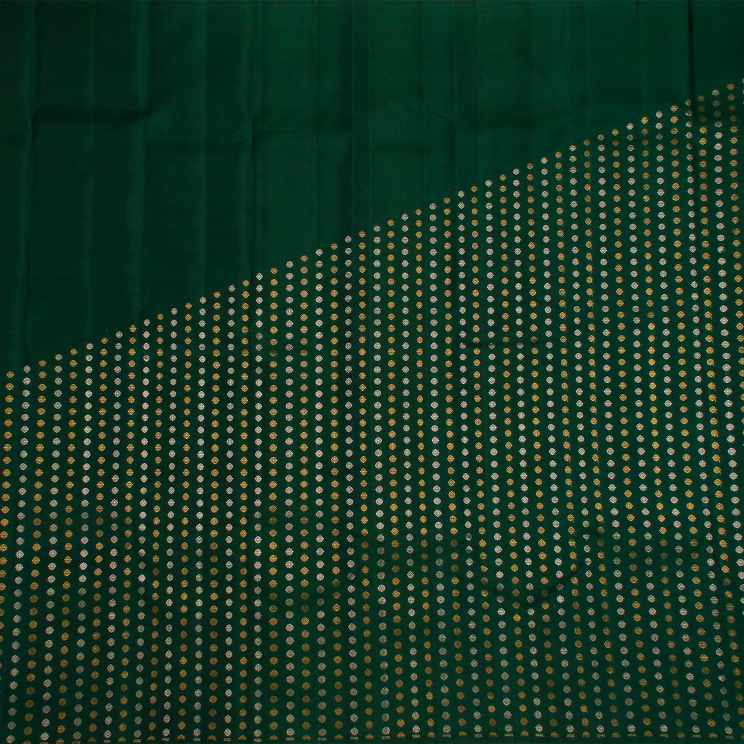 Kuberan Bottle Green Kanchipuram Silk Saree