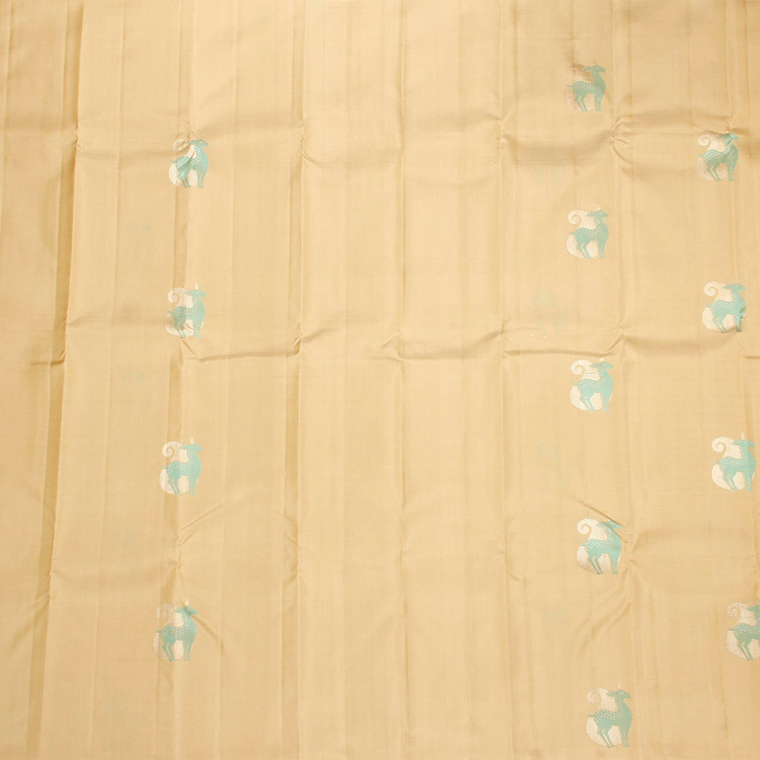 Kuberan Cream Kanchipuram Silk Saree