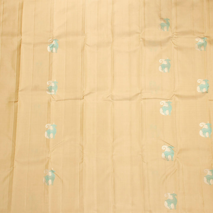 Kuberan Cream Kanchipuram Silk Saree