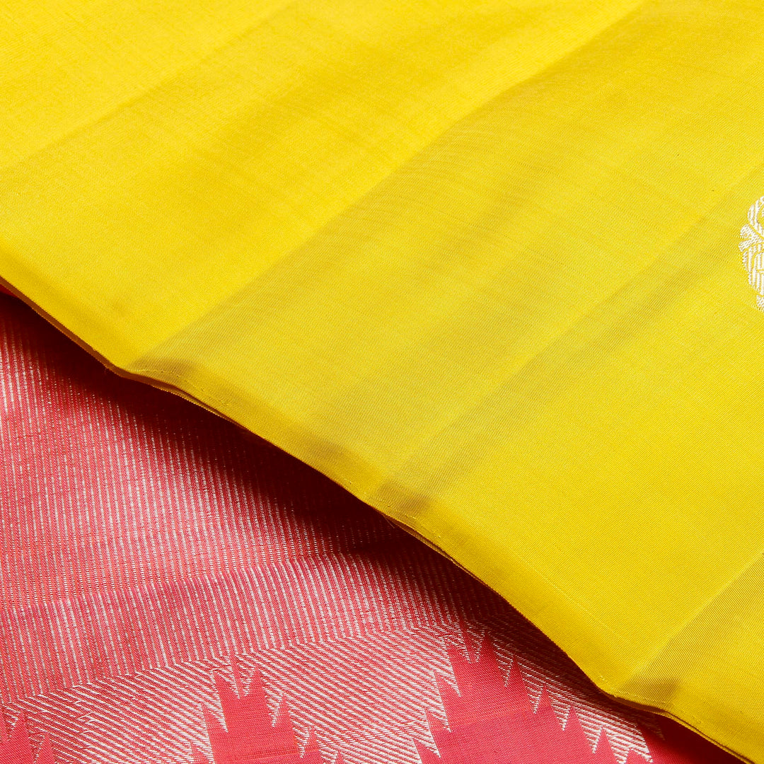 Kuberan Yellow Kanchipuram Silk Saree