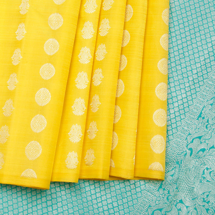 Kuberan Yellow Kanchipuram Silk Saree