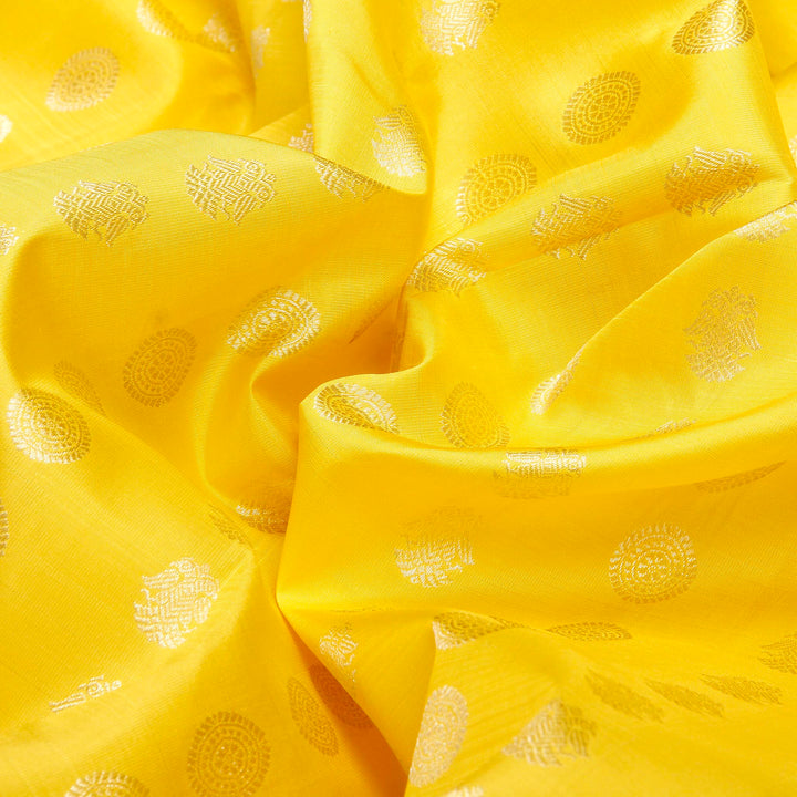 Kuberan Yellow Kanchipuram Silk Saree