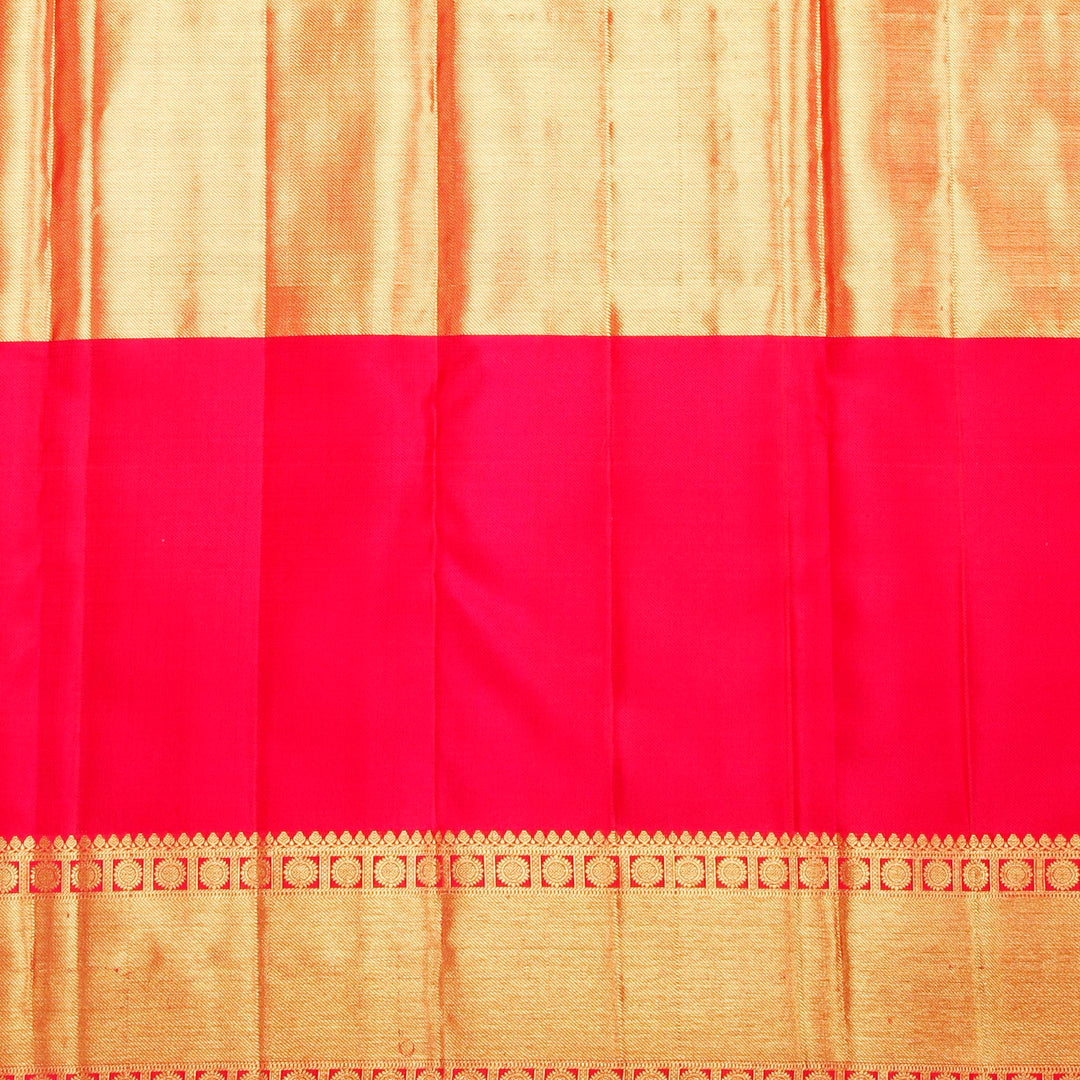 Kuberan white Red Kanchipuram Silk Saree