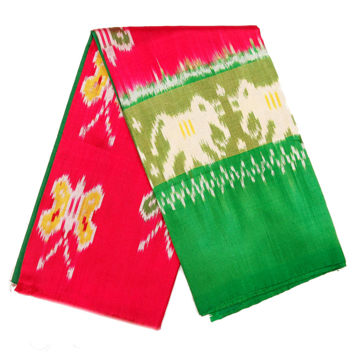 Kuberan Red Pavada Silk Saree