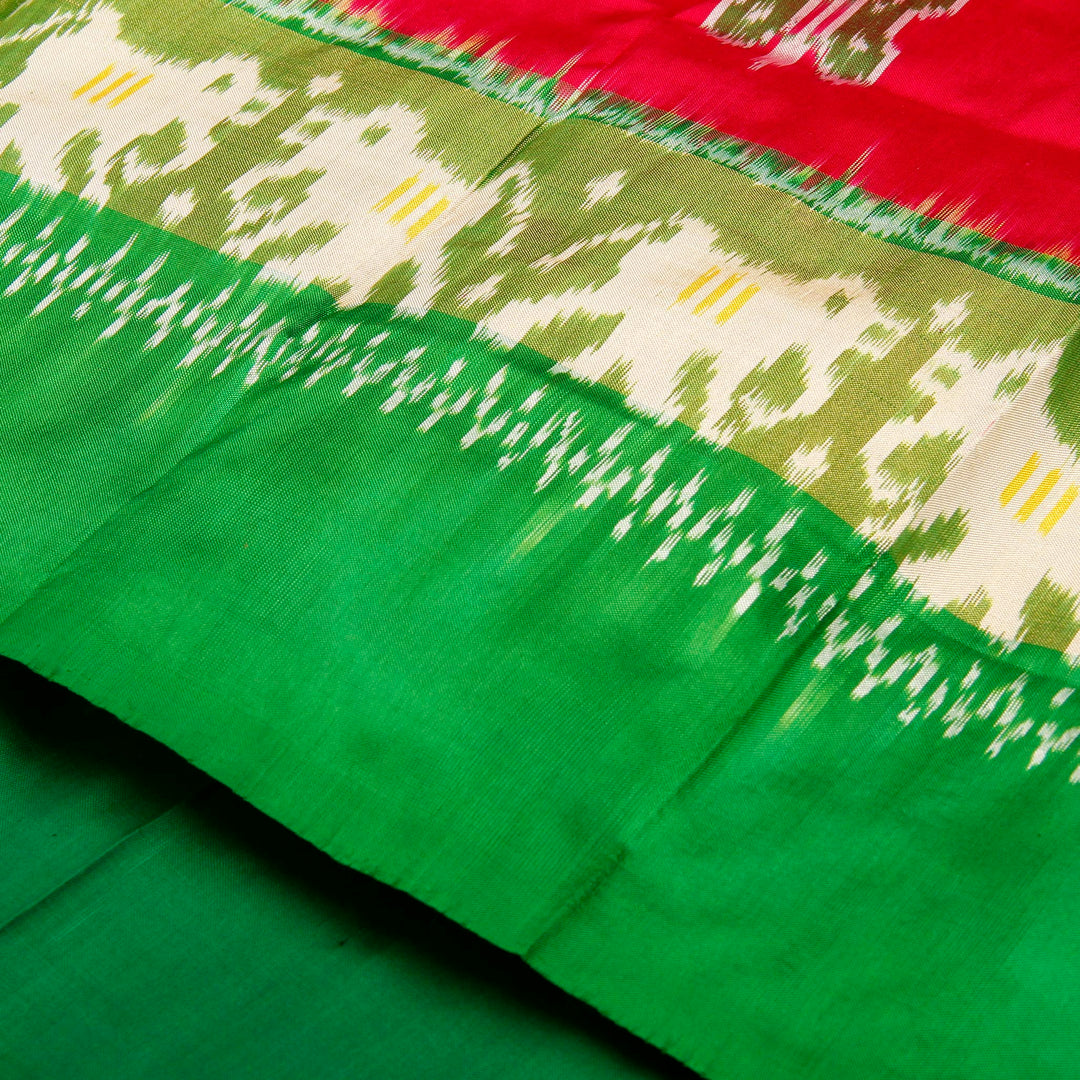 Kuberan Red Pavada Silk Saree