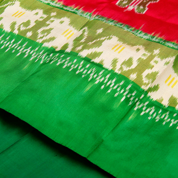 Kuberan Red Pavada Silk Saree