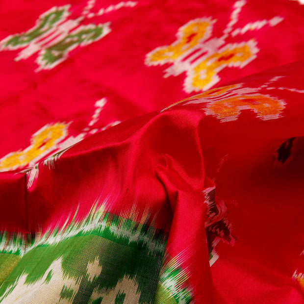 Kuberan Red Pavada Silk Saree
