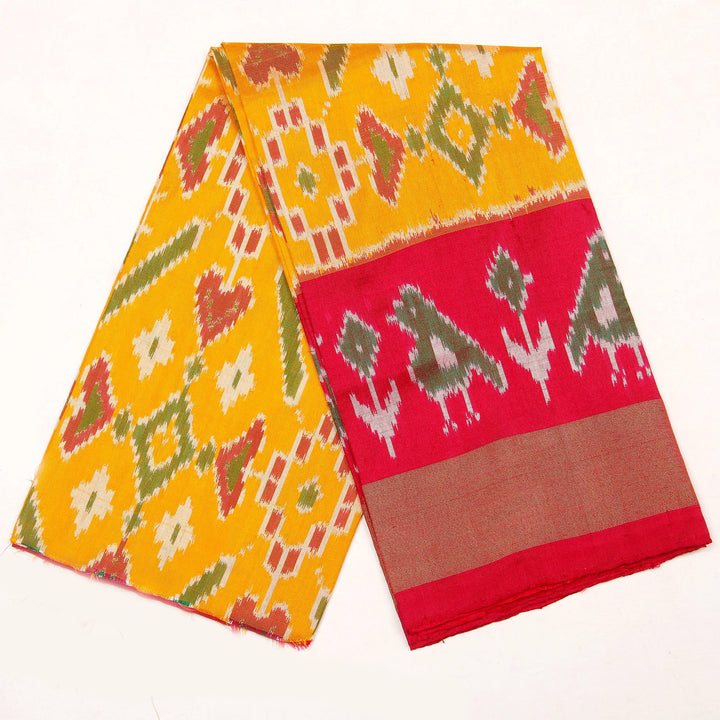 Kuberan Yellow Red Pavada