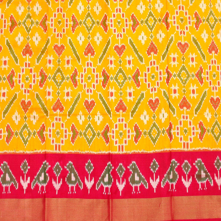 Kuberan Yellow Red Pavada