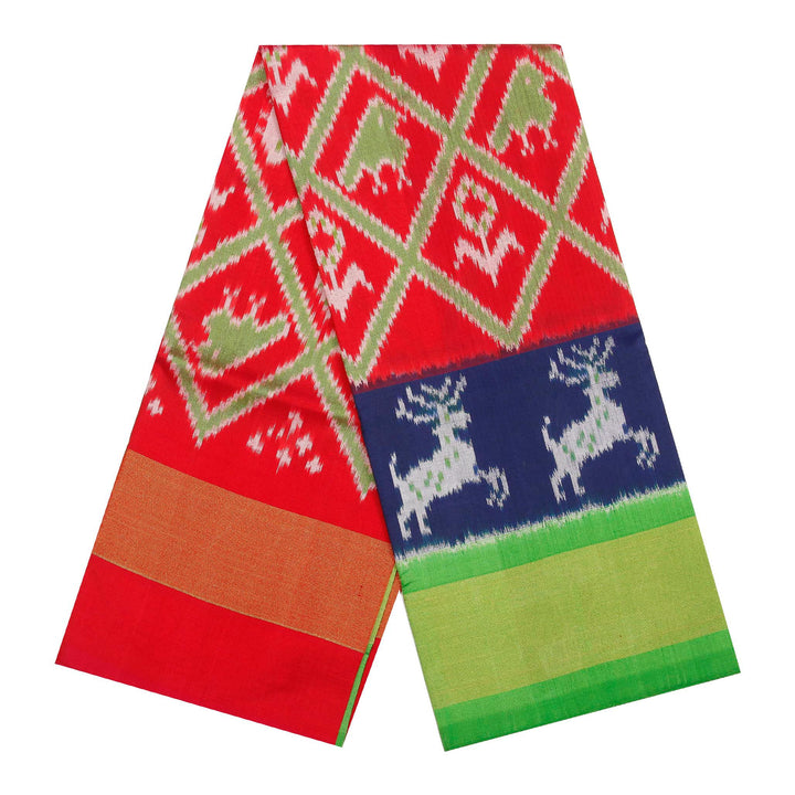 Kuberan Red Green Pavada