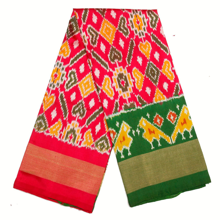 Kuberan Red Green Pavada