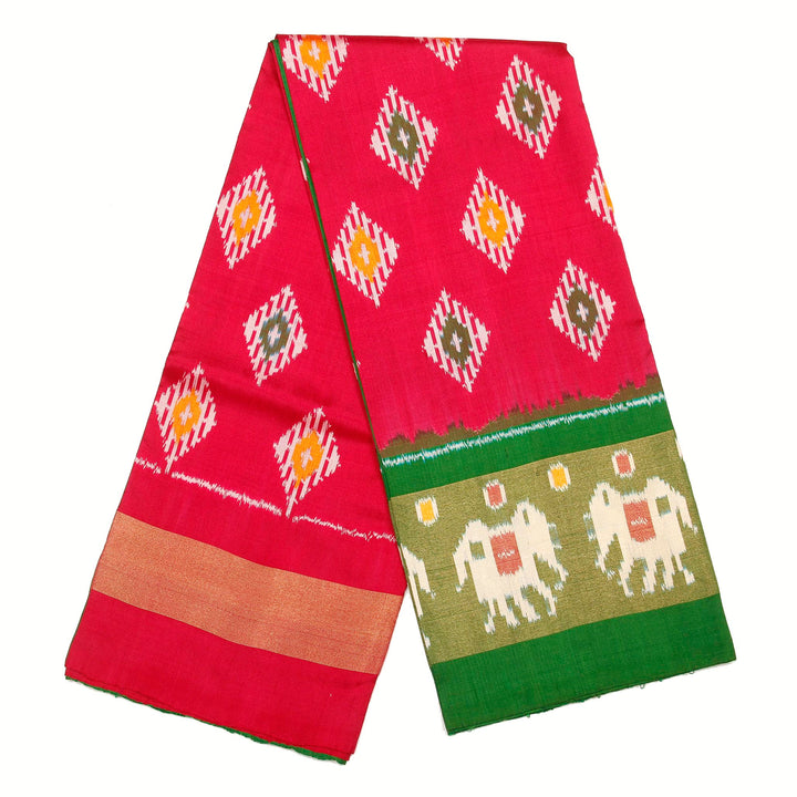 Kuberan Red Green Pavada