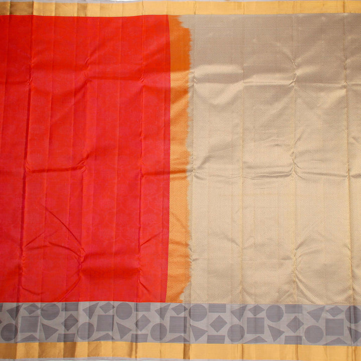 Kuberan Red Pure Silk Saree