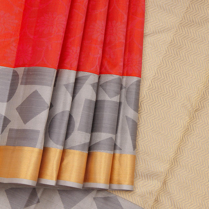 Kuberan Red Pure Silk Saree