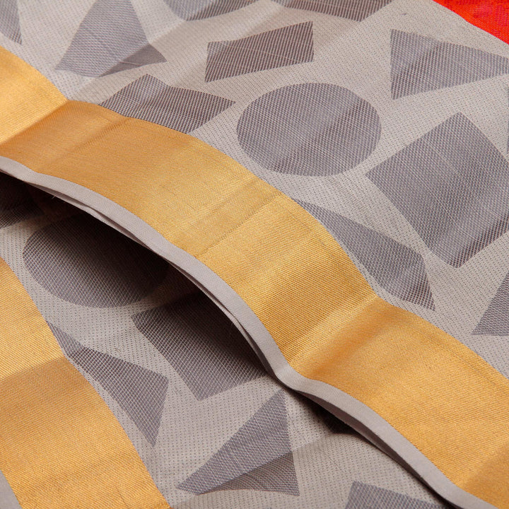 Kuberan Red Pure Silk Saree