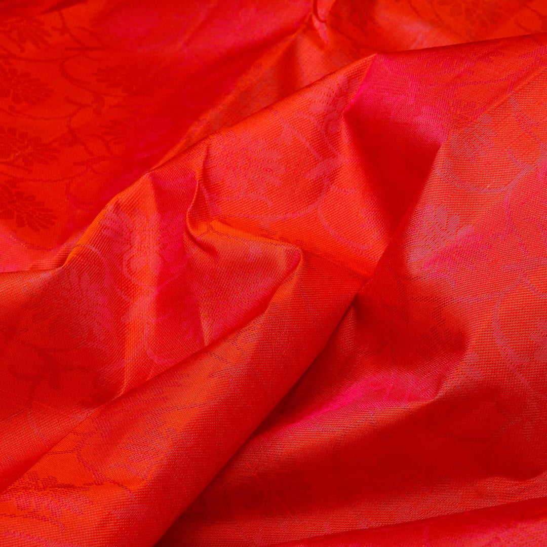 Kuberan Red Pure Silk Saree