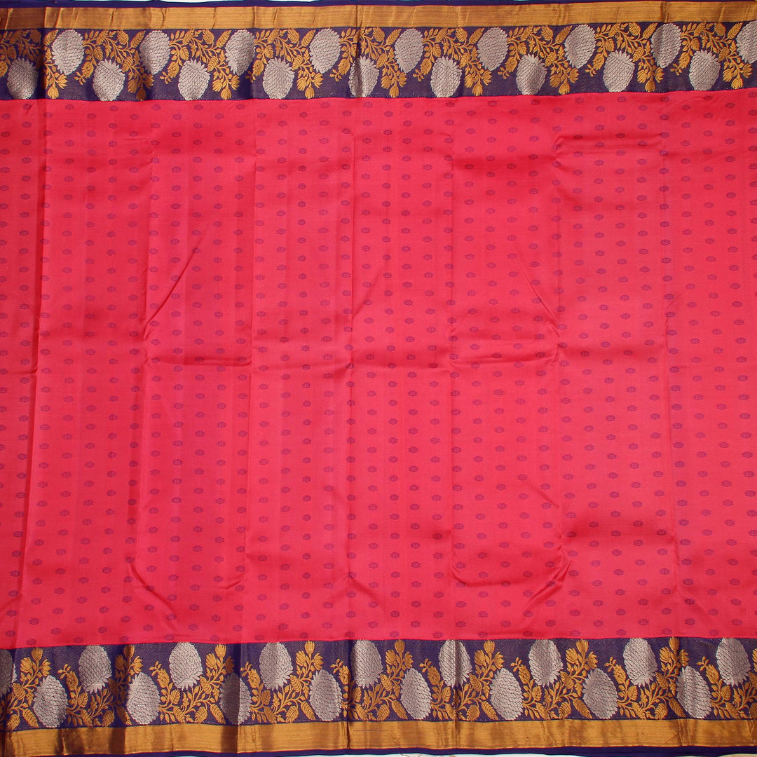 Kuberan Pink Pure Silk Saree
