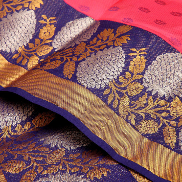 Kuberan Pink Pure Silk Saree
