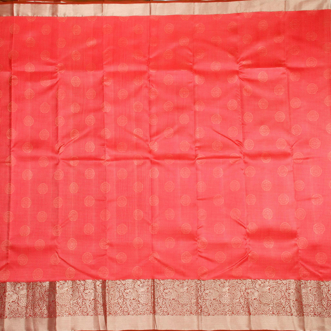 Kuberan Candy Pink Pure Silk Saree