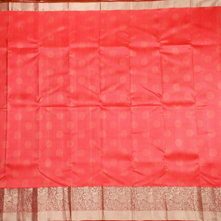 Kuberan Candy Pink Pure Silk Saree