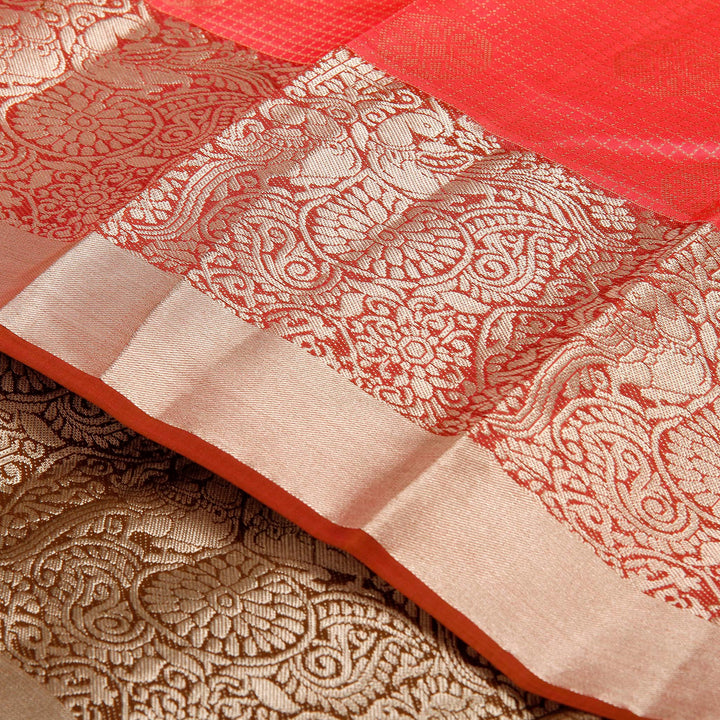 Kuberan Candy Pink Pure Silk Saree
