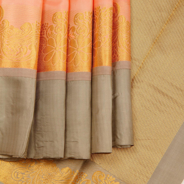 Kuberan Pink Pure Silk Saree