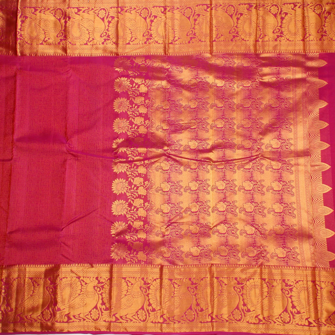 Kuberan Red Pure Silk Saree