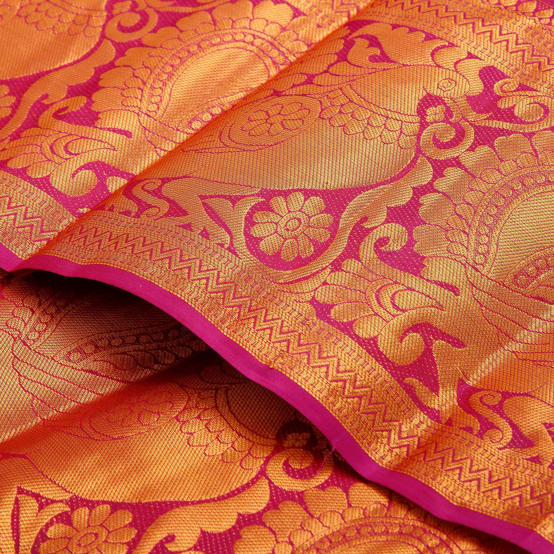 Kuberan Red Pure Silk Saree