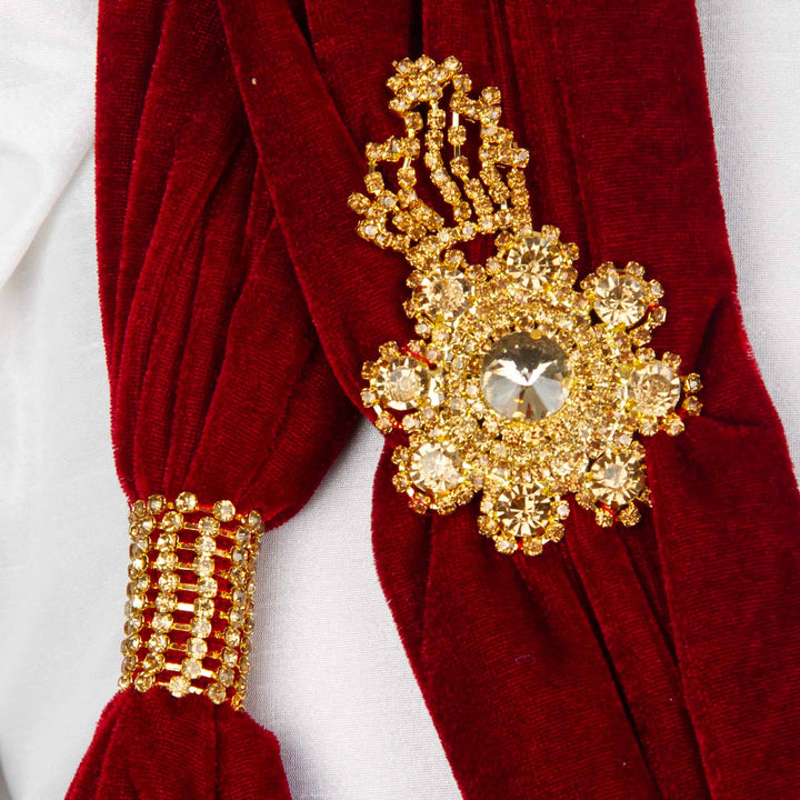 Kuberan Maroon Wedding Stole