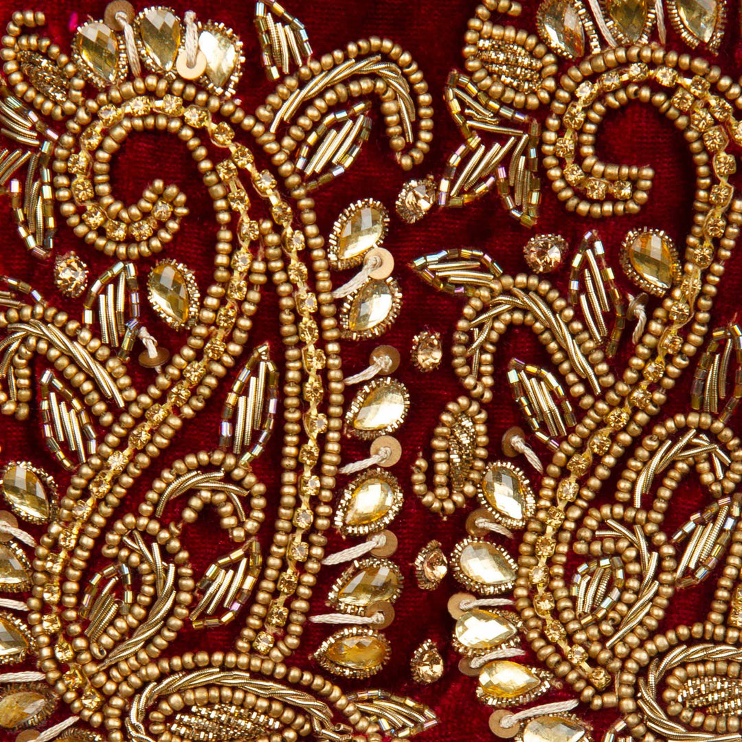 Kuberan Maroon Wedding Stole