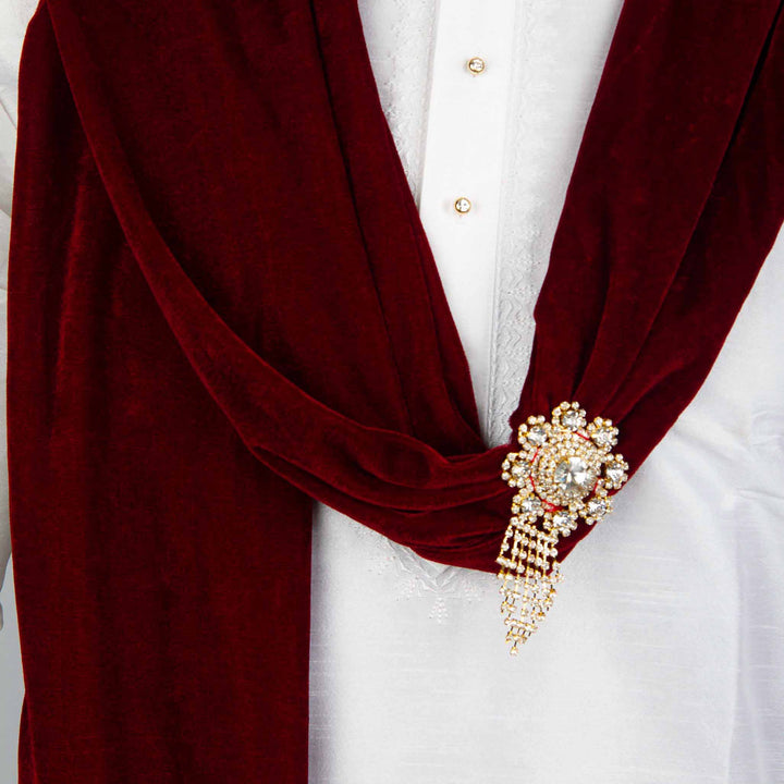 Kuberan Maroon Wedding Stole