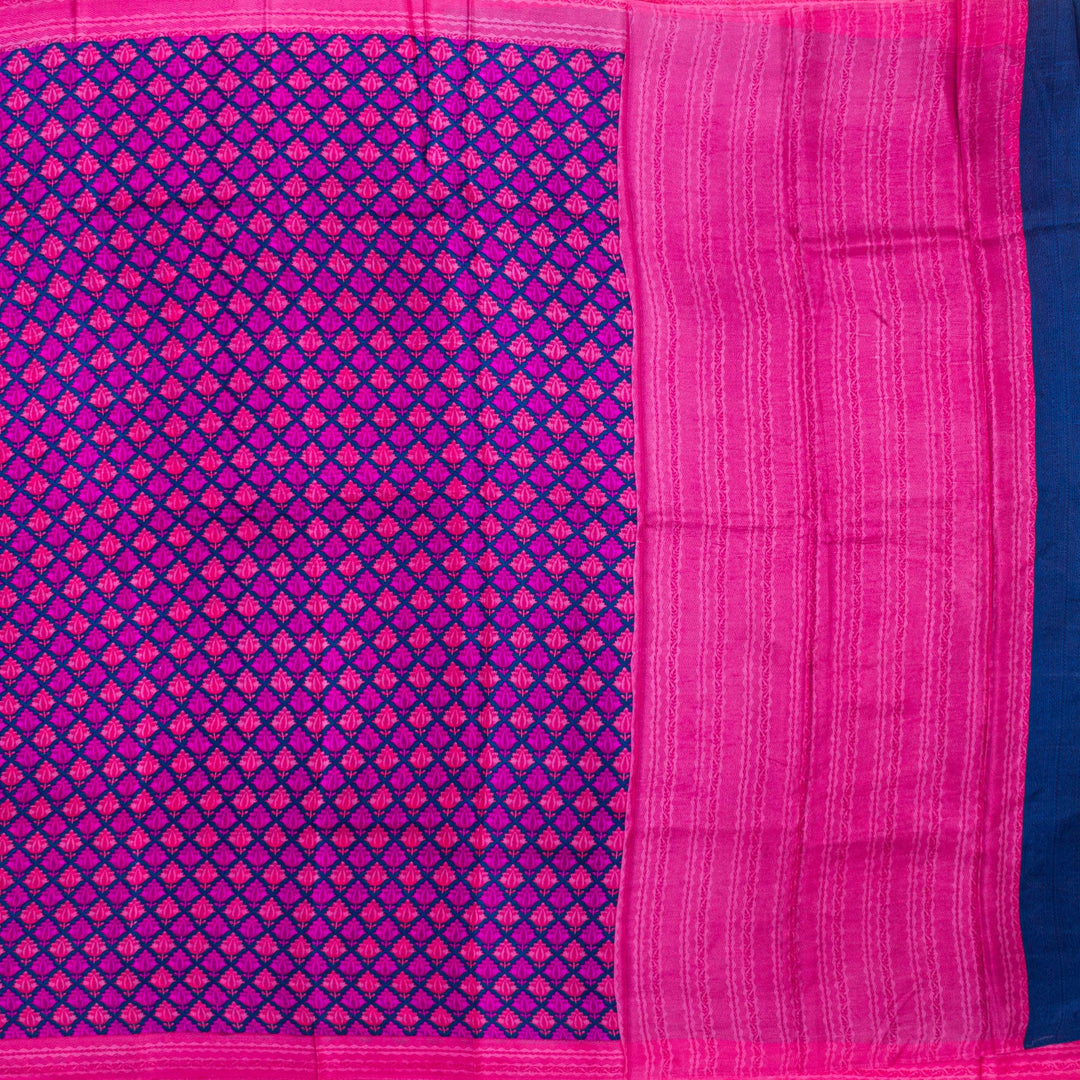 Kuberan Rani Pink Habotai Pure Silk Saree