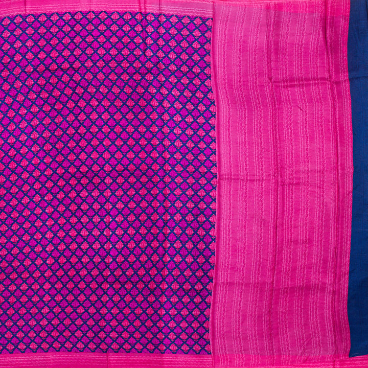 Kuberan Rani Pink Habotai Pure Silk Saree