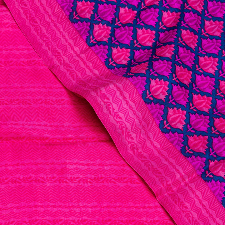 Kuberan Rani Pink Habotai Pure Silk Saree