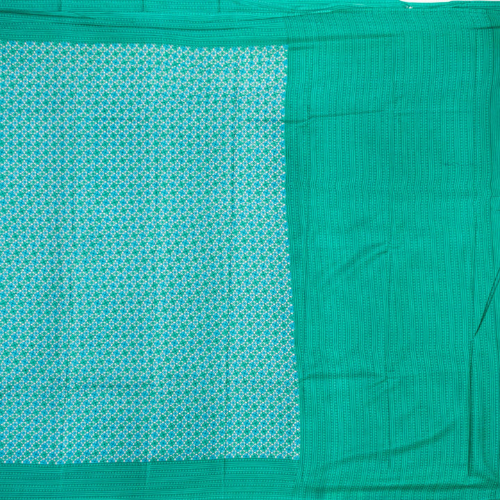 Kuberan Blue Habotai Pure Silk Saree