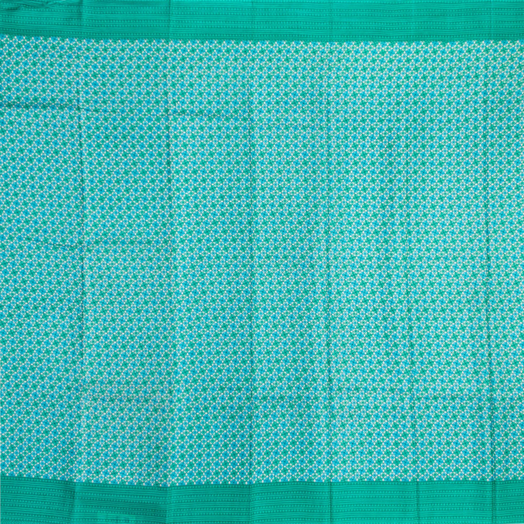 Kuberan Blue Habotai Pure Silk Saree