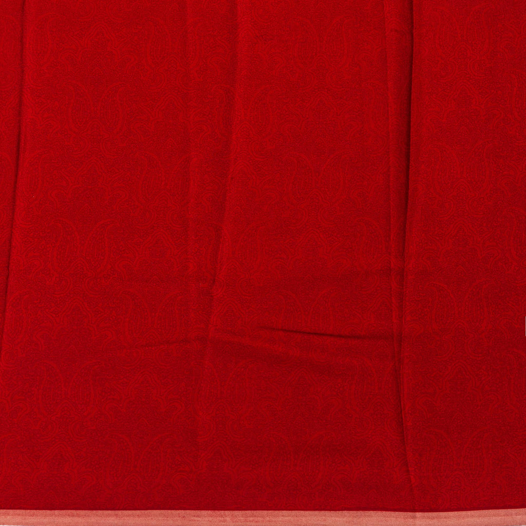 Kuberan Brown Pure Crepe Silk Saree