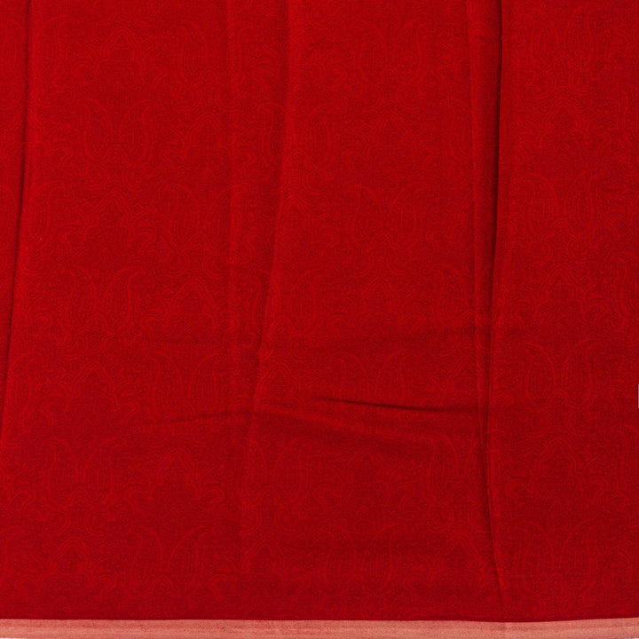 Kuberan Brown Pure Crepe Silk Saree