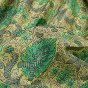 Kuberan Green Pure Crepe Silk Saree