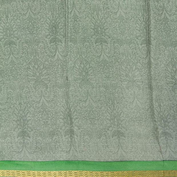 Kuberan Green Pure Crepe Silk Saree