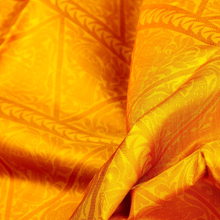 Beige Golden Kanchivaram Silk Saree