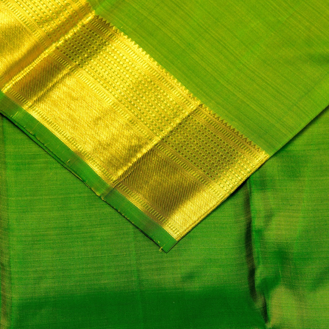 Beige Golden Kanchivaram Silk Saree