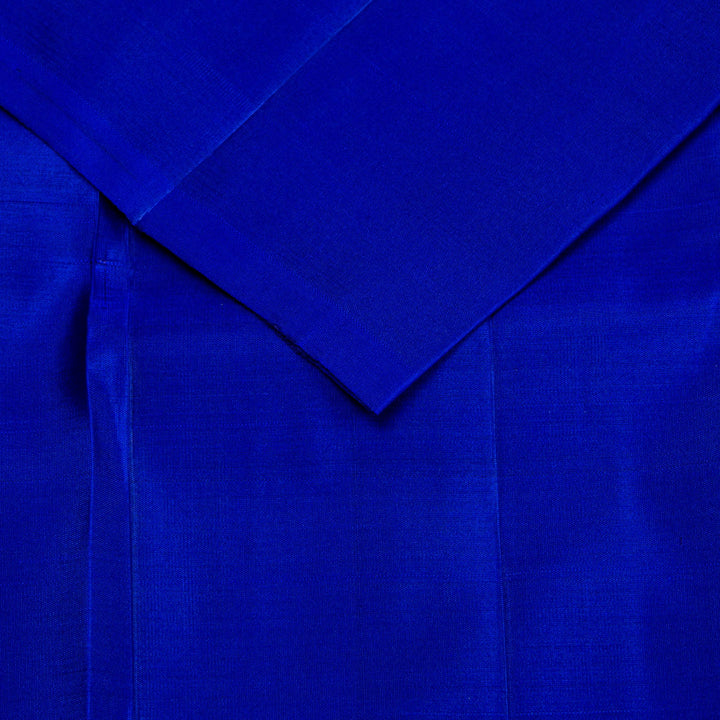 Kuberan Red Blue Kanchivaram Silk Saree