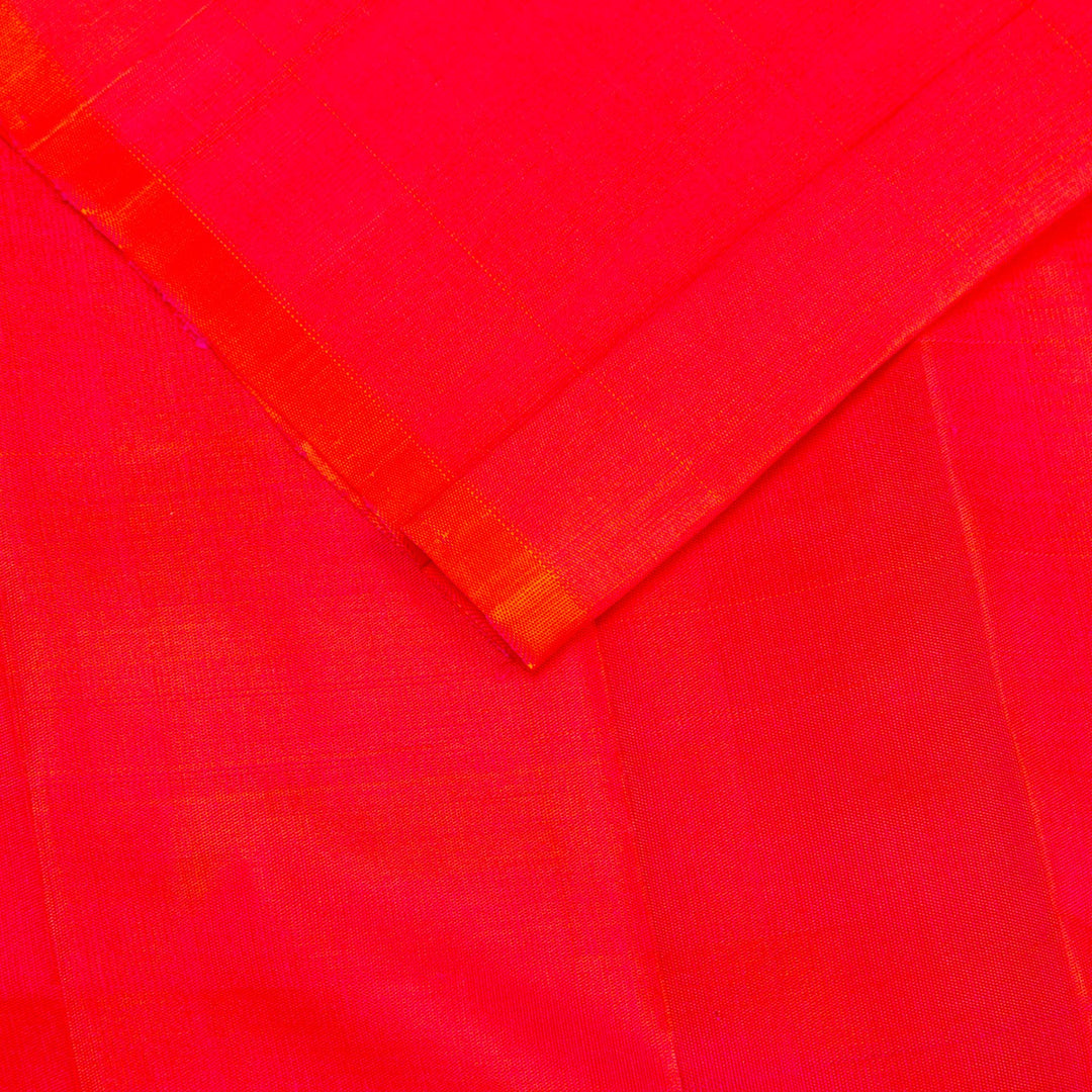 Kuberan Blue Red Kanchivaram Silk Saree