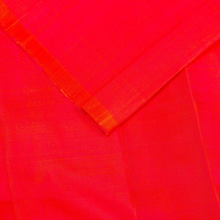 Kuberan Blue Red Kanchivaram Silk Saree