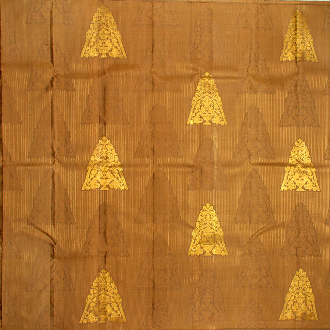 Kuberan Light Brown Kanchivaram Silk Saree